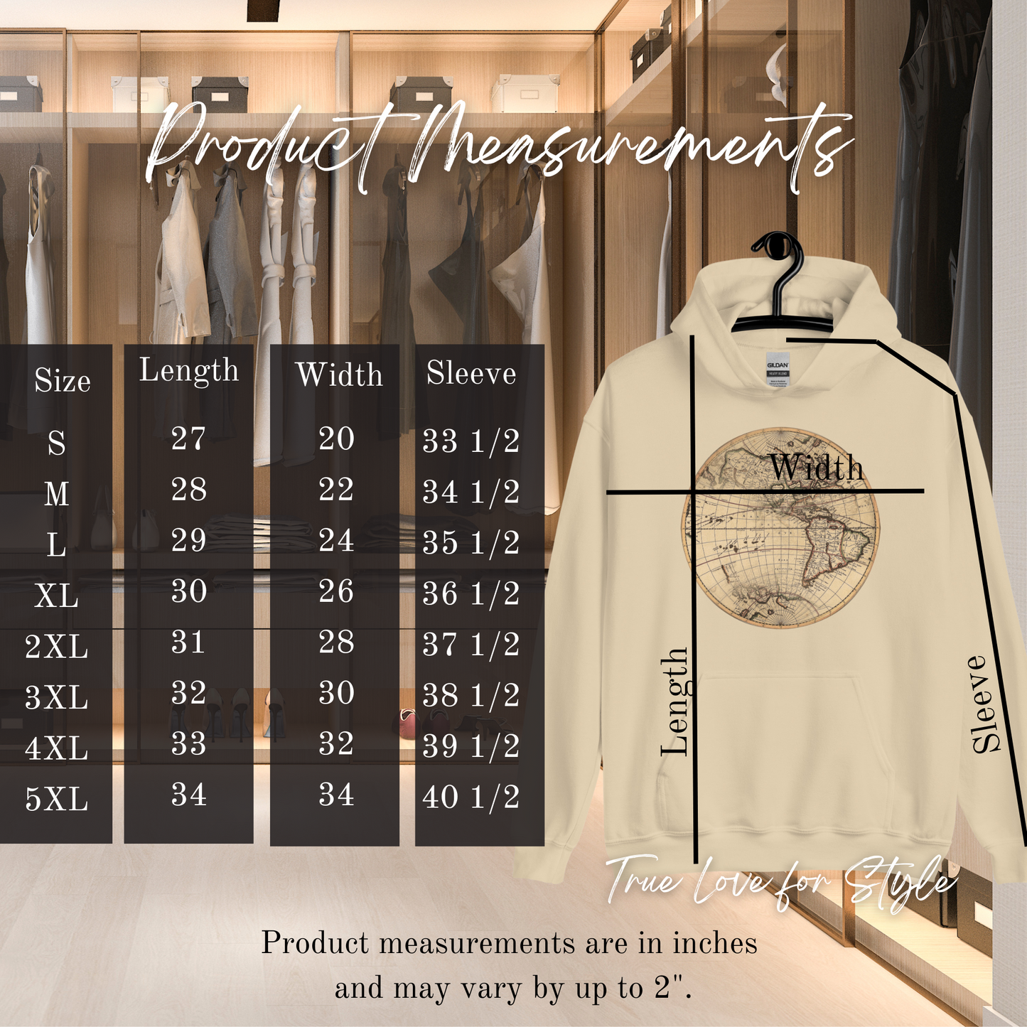 Vintage Globe Graphic Adult Pullover Hoodie