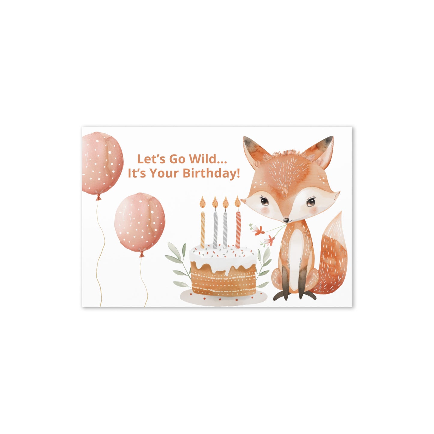 Birthday Card, Baby Animals Graphic