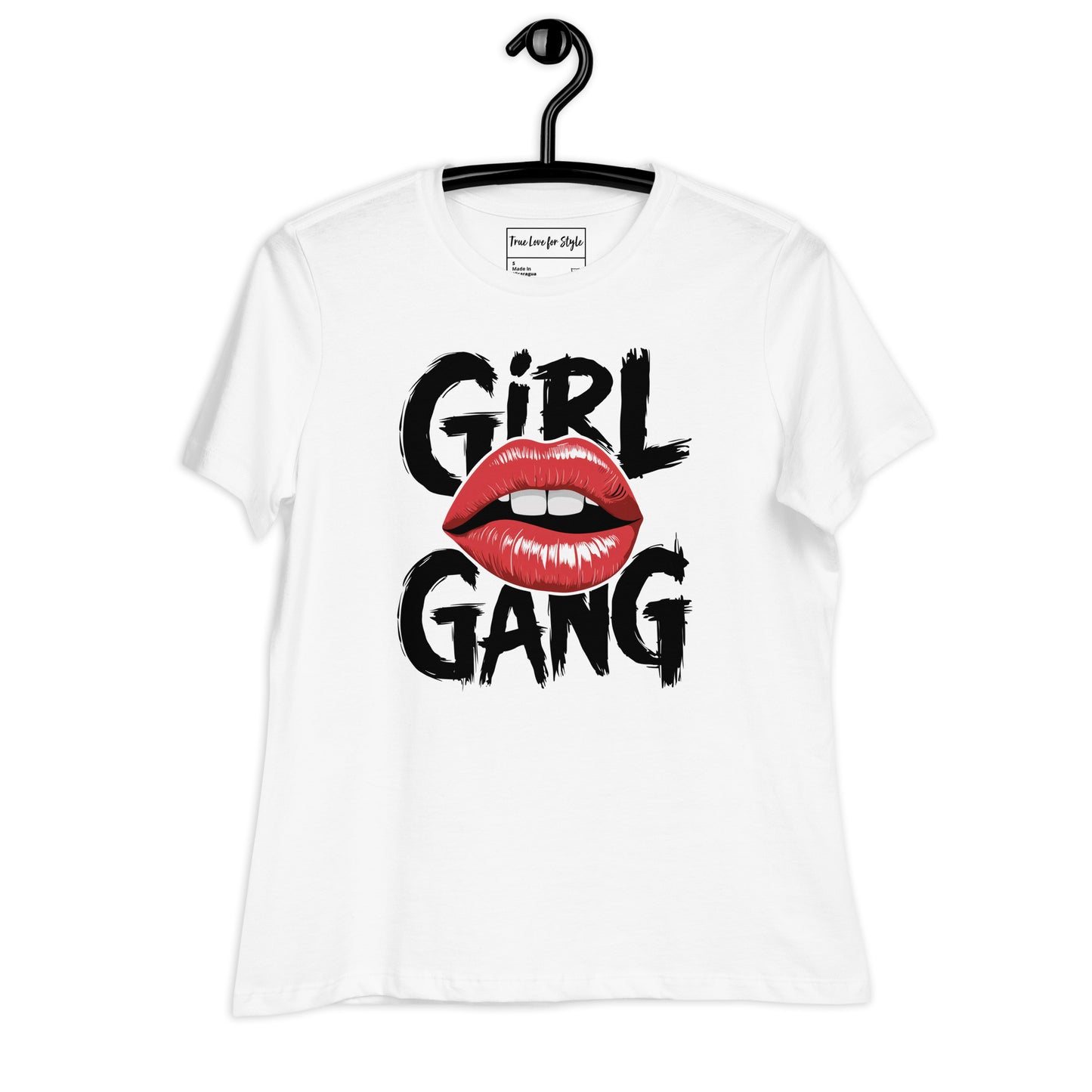 Women's Relaxed T-Shirt, Girl Gang Graphic