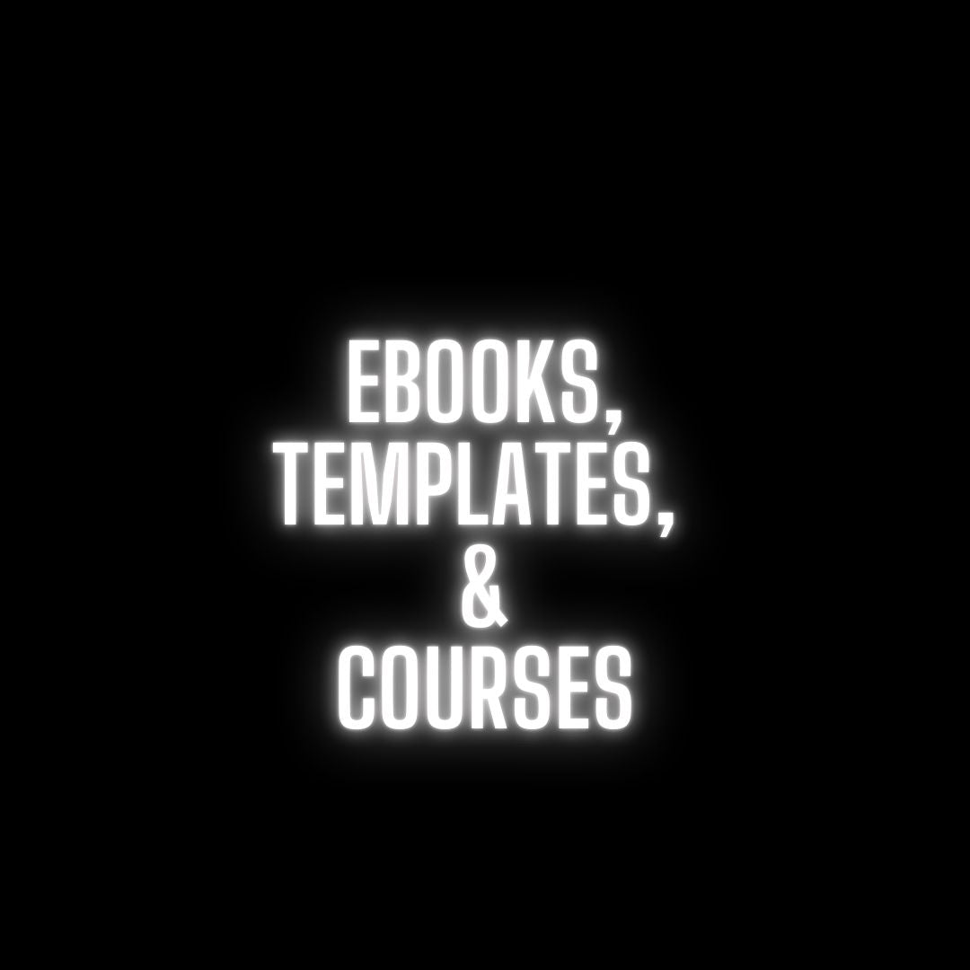 eBooks, Courses, Templates & Advertisements